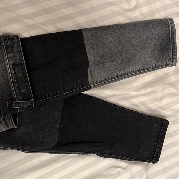 Brand new Zara skinny black jeans with a black and white pattern at the bottom - Picture 8 of 8